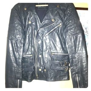 NWOT sz M ASOS men’s motorcycle leather jacket